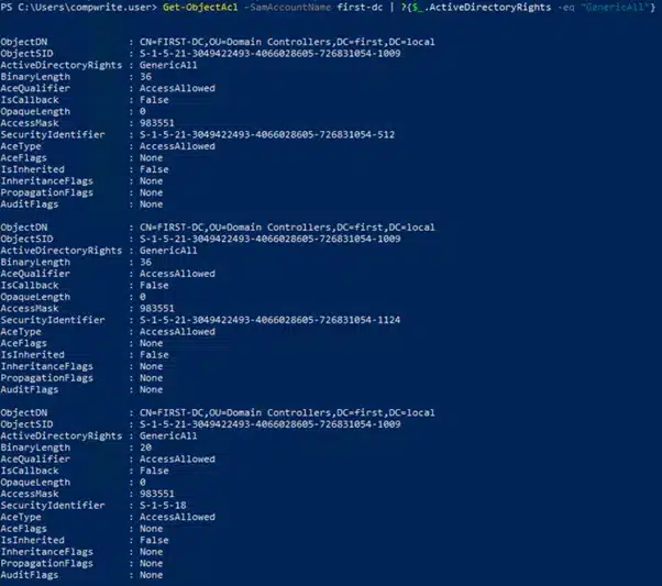 Active Directory powerview